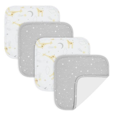 Living Textiles 4-pack Face Washers - Noah