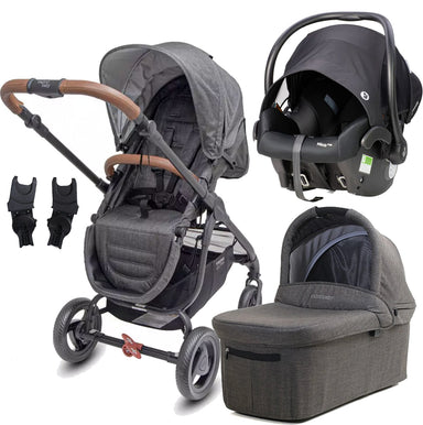 Valco Baby Trend Ultra & Bassinet (Charcoal) Mico Plus Isofix Capsule Travel System