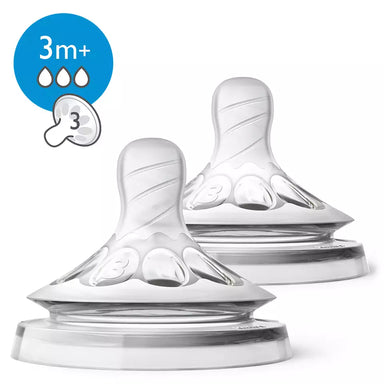 Philips Avent Natural Teats 3m+ Variable Flow 2-pack