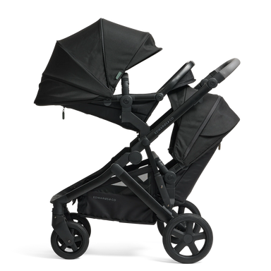 Edwards & Co Olive Pram + Second Seat (Black Luxe)