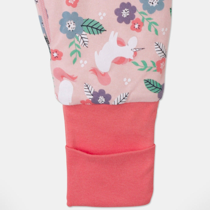Snugtime Lined Footless Padded Blanket Sleeper 0 - Pink Floral 2.5 Tog