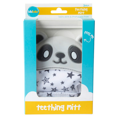BibiBaby Bibimit Teething Mitt 3M+ Grey Panda
