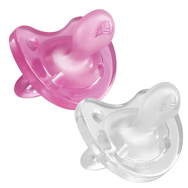 Chicco Physio Soft 0-6m Soother Girl 2 Pack