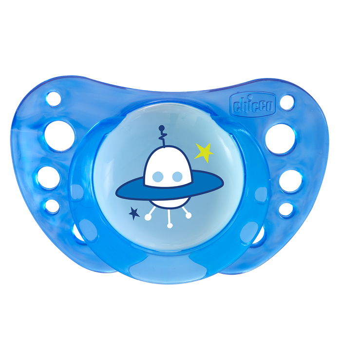 Chicco Soother Physio Air Silicone Blue 12m+ 2 Pack