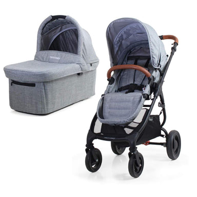 Valco Baby Trend Ultra and Bassinet (Grey Marle)