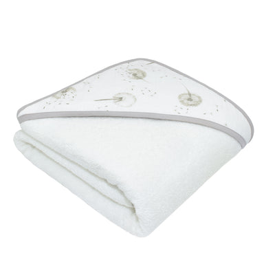 Living Textiles Muslin Hooded Towel Dandelion/Grey