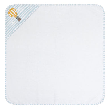 Living Textiles Hooded Towel - Up Up & Away/Stripes