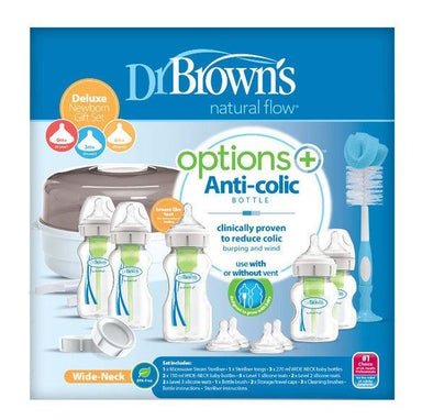 Dr Browns Deluxe Options+ Wide Neck Newborn Starter Set