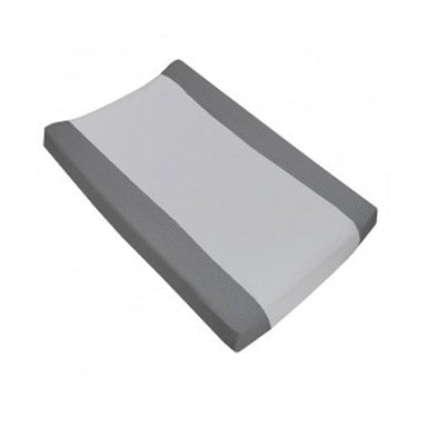 Living Textiles Jersey Change Pad Cover Grey Stripe