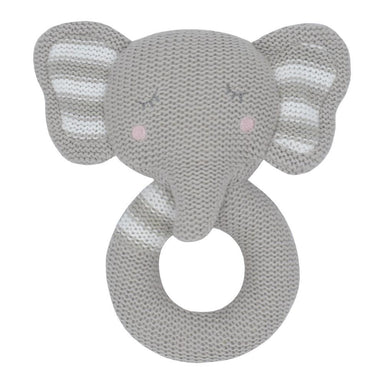 Living Textiles Knitted Rattle Eli The Elephant