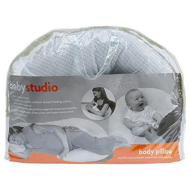 Baby Studio Body Pillow with chevron grey Pillow case