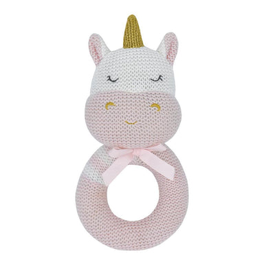 Living Textiles Knitted Rattle Kenzie The Unicorn