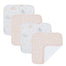 Living Textiles 4-pack Face Washers - Ava