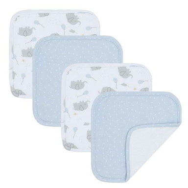 Living Textiles 4-pack Face Washers - Mason