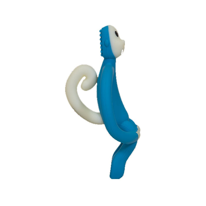 MatchStick Monkey Teething Toy And Gel Applicator Blue